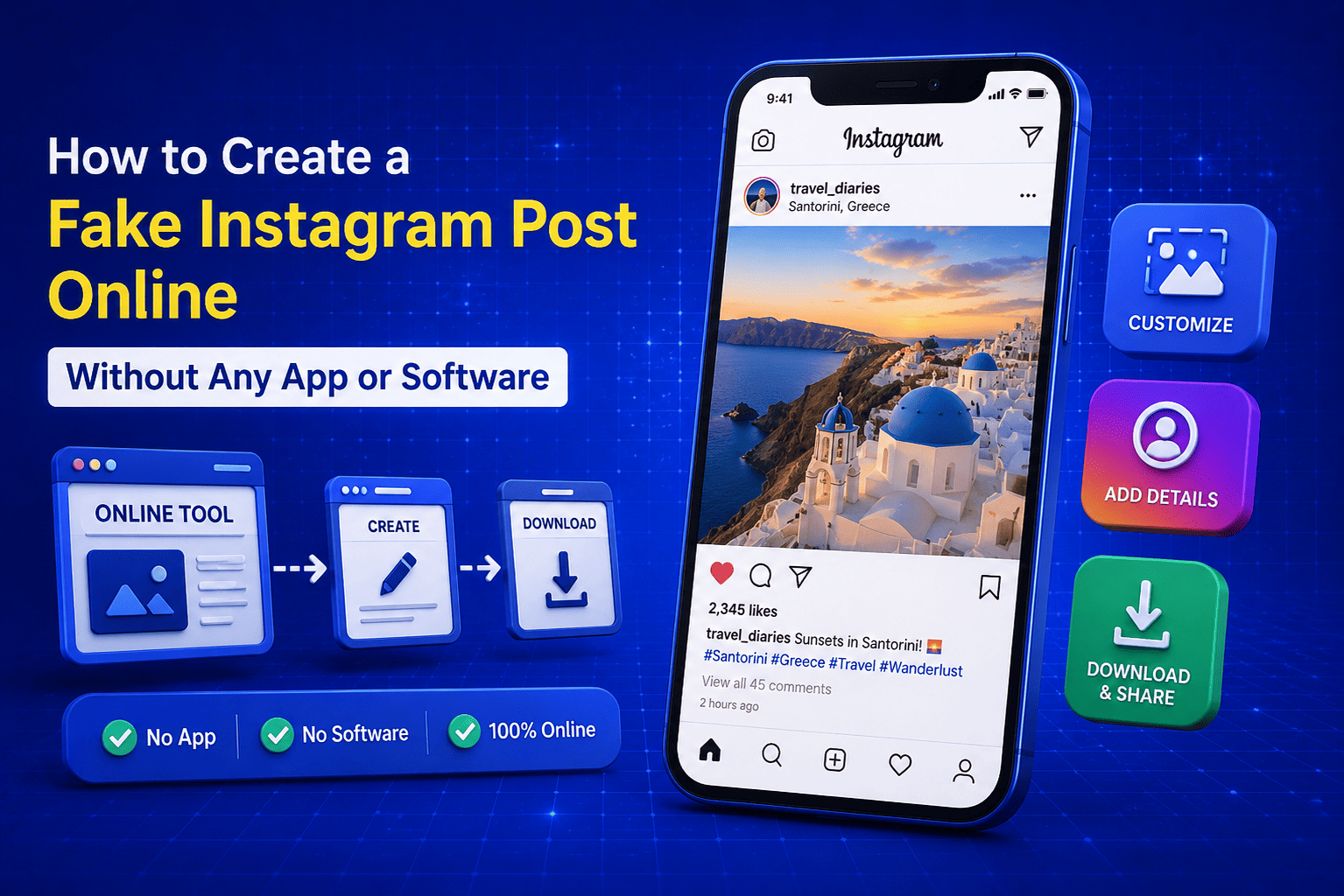 How to Create a Fake Instagram Post Online Without Any App or Software