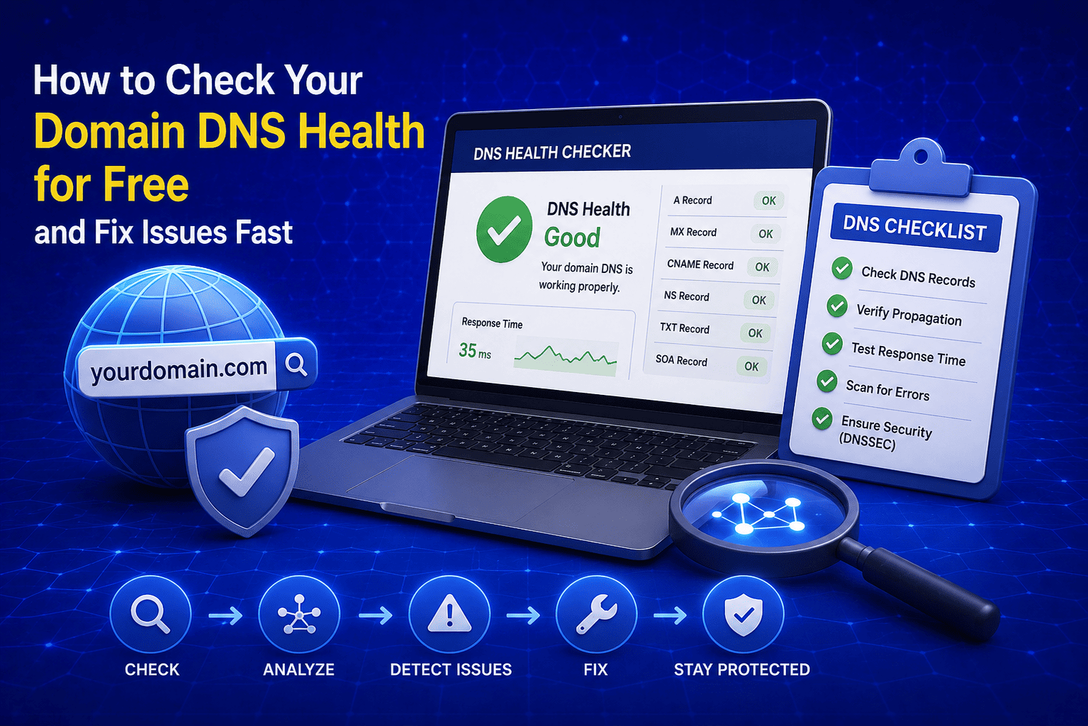 How to Check Your Domain DNS Health for Free and Fix Issues Fast